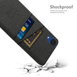 For Samsung Galaxy A23e Anti-scratch Cloth Texture Phone Case Dual Card Slots PC Protective Back Cover