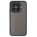 For Xiaomi 15T Pro Case Skin-Touch TPU + PC Matte Phone Back Cover, Transparent Black