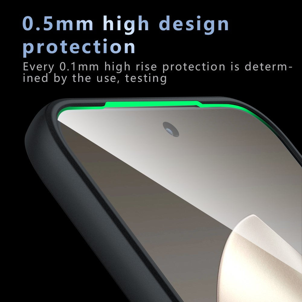 For Xiaomi 15T Pro Case Skin-Touch TPU + PC Matte Phone Back Cover, Transparent Black