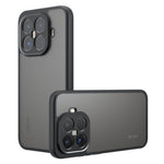 For Xiaomi 15T Pro Case Skin-Touch TPU + PC Matte Phone Back Cover, Transparent Black