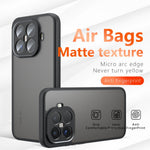 For Xiaomi 15T Pro Case Skin-Touch TPU + PC Matte Phone Back Cover, Transparent Black