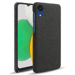 Til Samsung Galaxy A23e Anti-ridse Mobiltetui Skal Enkel Farve Hård PC+Stof Telefoncover