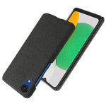 Til Samsung Galaxy A23e Anti-ridse Mobiltetui Skal Enkel Farve Hård PC+Stof Telefoncover