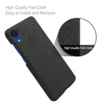 Til Samsung Galaxy A23e Anti-ridse Mobiltetui Skal Enkel Farve Hård PC+Stof Telefoncover