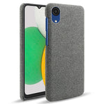 Til Samsung Galaxy A23e Anti-ridse Mobiltetui Skal Enkel Farve Hård PC+Stof Telefoncover