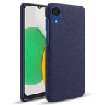 Til Samsung Galaxy A23e Anti-ridse Mobiltetui Skal Enkel Farve Hård PC+Stof Telefoncover