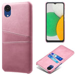 For Samsung Galaxy A23e Scratch Resistance Dual Card Slots Holder Protective Phone Case PU Leather Coated Hard PC Phone Shell