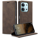 CASEME För Xiaomi Redmi 15C 5G (EU) (173mm) / Xiaomi Redmi 15C 4G (EU) (173mm) Plånboksfodral 013-serien PU-lädermobilfodral i stativ
