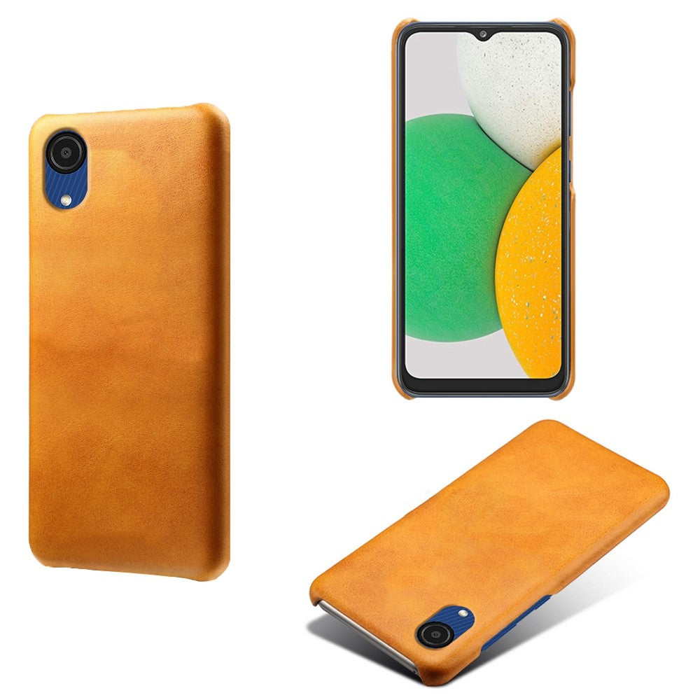 Til Samsung Galaxy A23e mobiltelefoncover Ridsefast Tekstureret PU-læderbelagt PC-telefoncover