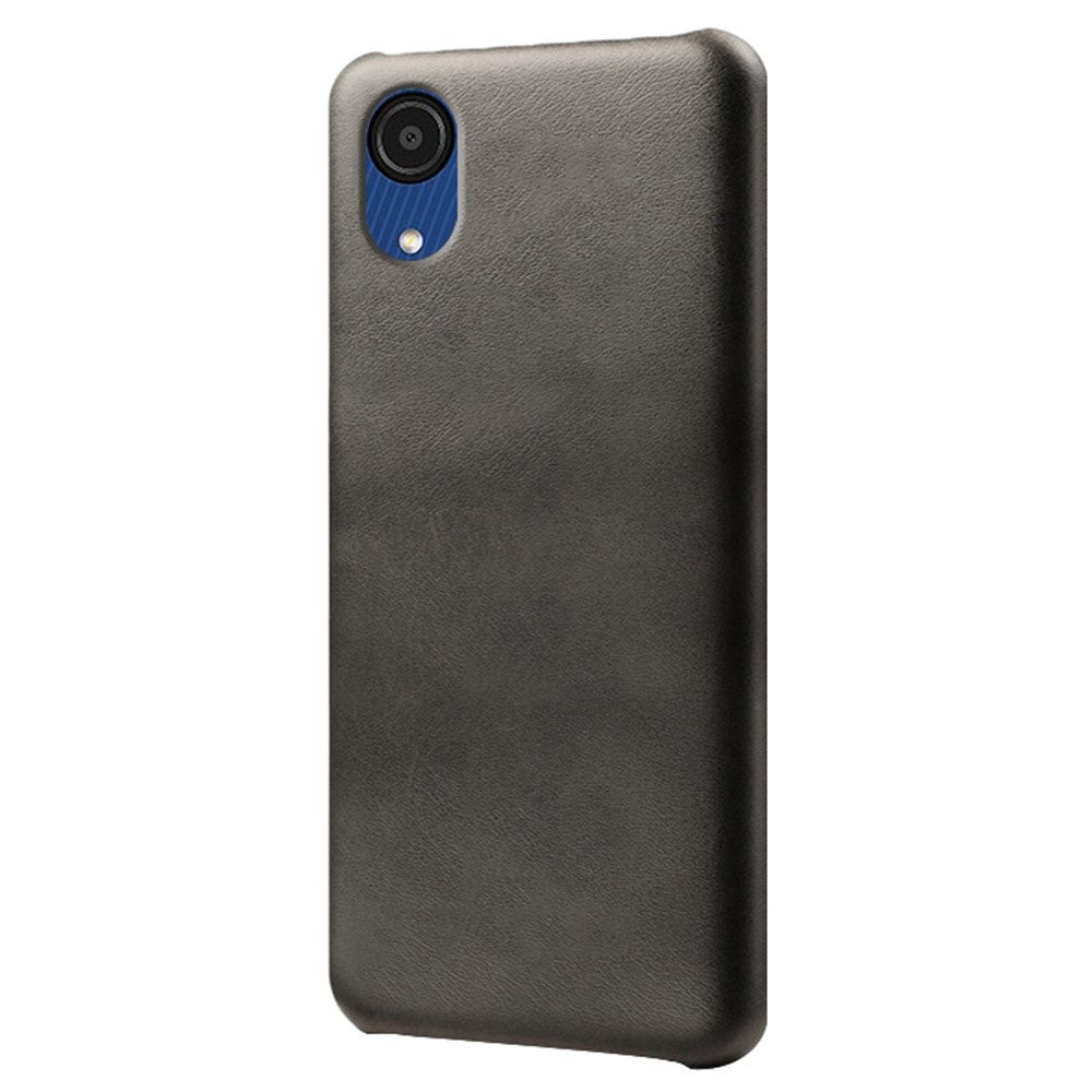 Til Samsung Galaxy A23e mobiltelefoncover Ridsefast Tekstureret PU-læderbelagt PC-telefoncover