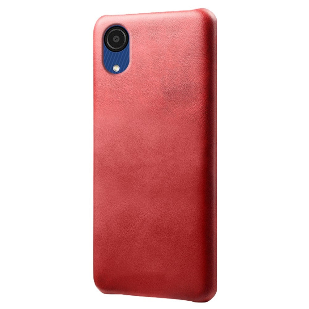 Til Samsung Galaxy A23e mobiltelefoncover Ridsefast Tekstureret PU-læderbelagt PC-telefoncover