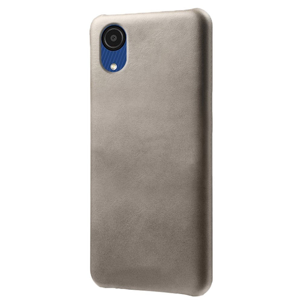 Til Samsung Galaxy A23e mobiltelefoncover Ridsefast Tekstureret PU-læderbelagt PC-telefoncover