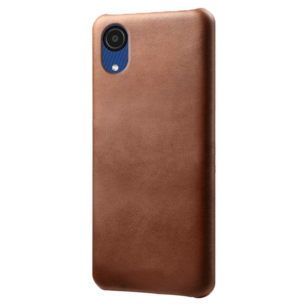 Til Samsung Galaxy A23e mobiltelefoncover Ridsefast Tekstureret PU-læderbelagt PC-telefoncover