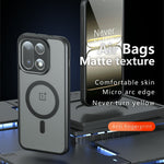 For OnePlus 15 5G Magnetic Case TPU + PC Matte Skin Touch Phone Cover