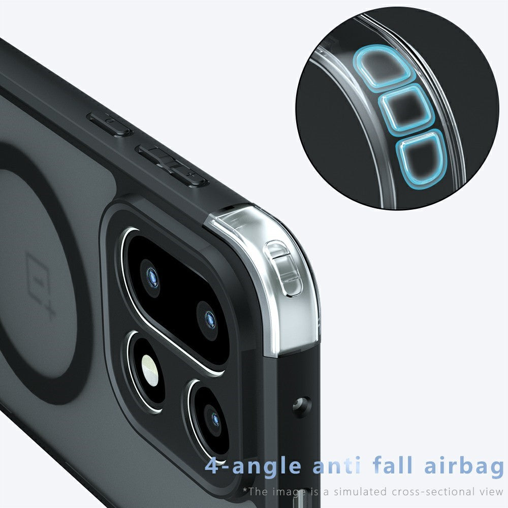 For OnePlus 15 5G Magnetic Case TPU + PC Matte Skin Touch Phone Cover
