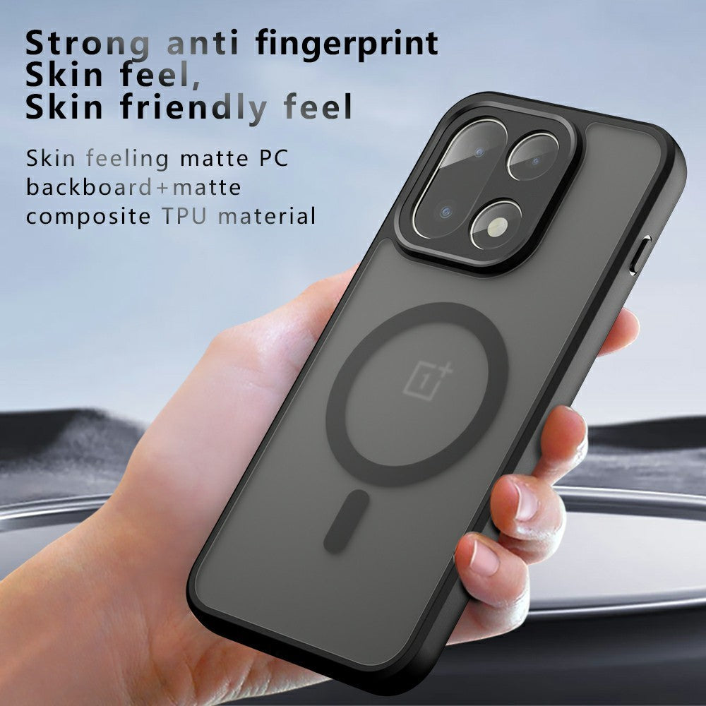For OnePlus 15 5G Magnetic Case TPU + PC Matte Skin Touch Phone Cover