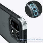 OnePlus 15 5G-skal Skin-Touch TPU + PC Matt mobilbaksida, transparent svart
