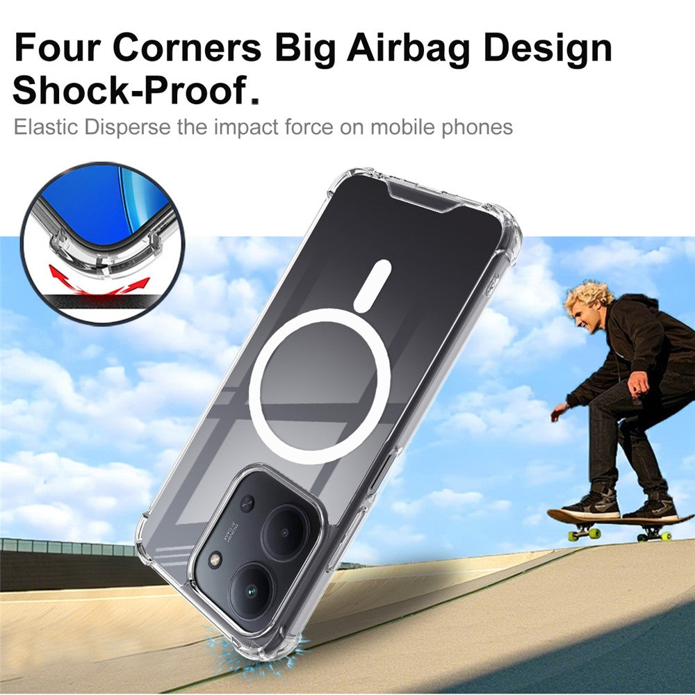 IMAK For Xiaomi Redmi 15C 4G (Global) (171mm) / Poco C85 4G (171mm) Case Magnetic Case Shockproof PC TPU Clear Phone Cover