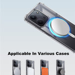IMAK Clear Phone Case for Xiaomi Redmi 15C 4G (EU) (173mm) / 15C 5G (EU) (173mm) / Poco C85 4G (173mm) Shockproof PC TPU Cover Magnetic Case