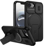 For iPhone 17th / 16th Case Kickstand Camera Slider PC + TPU Phone Cover Compatible with MagSafe