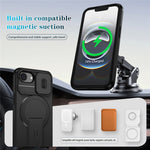 For iPhone 17th / 16th Case Kickstand Camera Slider PC + TPU Phone Cover Compatible with MagSafe