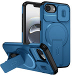 For iPhone 17th / 16th Case Kickstand Camera Slider PC + TPU Phone Cover Compatible with MagSafe