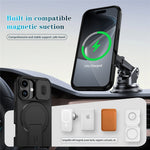 Til iPhone 18 / 17 cover med støttefod og kamera skyder PC + TPU telefoncover Kompatibel med MagSafe