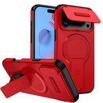 For iPhone 18 Pro Max / 17 Pro Max Case Kickstand Camera Slider PC + TPU Phone Cover Compatible with MagSafe