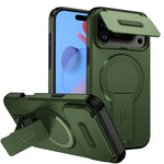 For iPhone 18 Pro Max / 17 Pro Max Case Kickstand Camera Slider PC + TPU Phone Cover Compatible with MagSafe