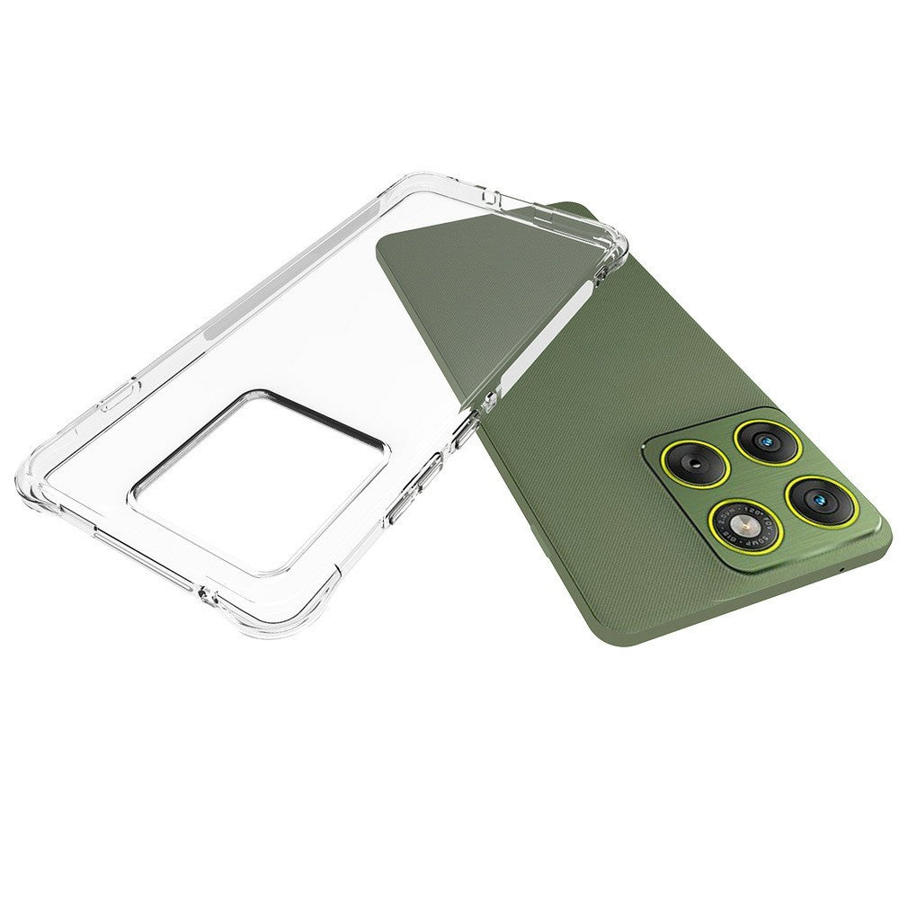 Til Motorola Edge 70 5G Klart Anti-Chok TPU Telefoncover med Forstærkede Hjørner