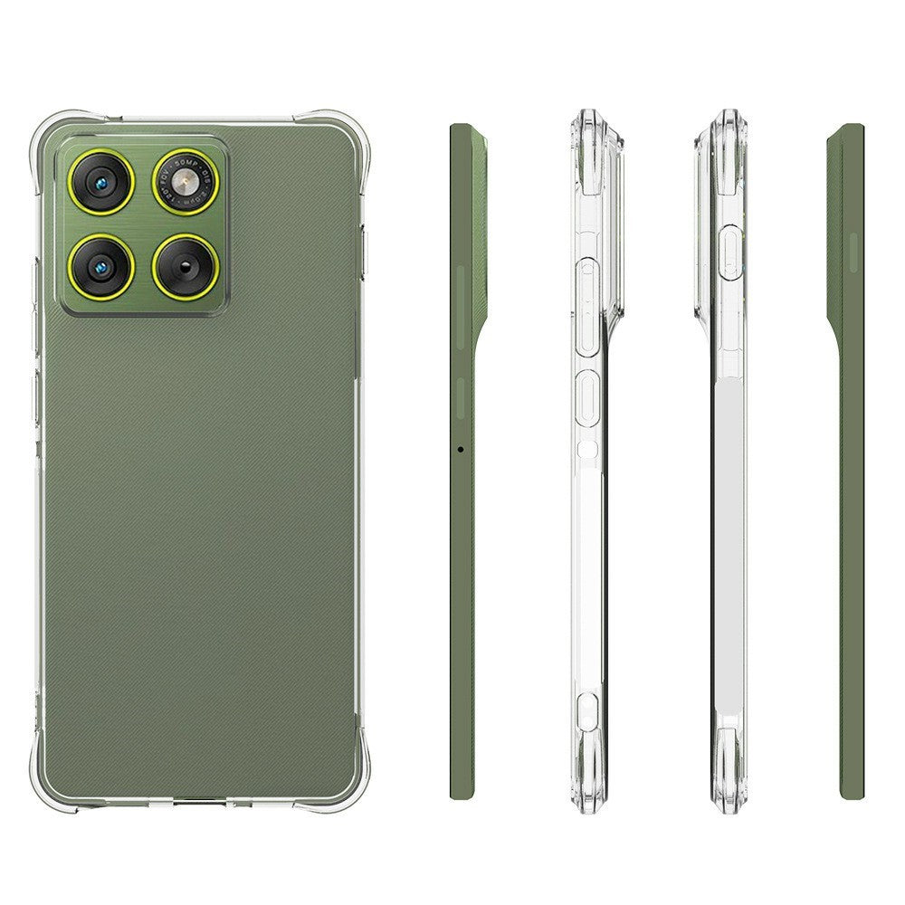 Til Motorola Edge 70 5G Klart Anti-Chok TPU Telefoncover med Forstærkede Hjørner