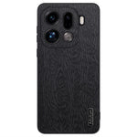 For Oppo Find X9 Pro 5G Case Wood Texture PU Leather Coated PC TPU Phone Cover