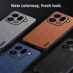 For Oppo Find X9 Pro 5G Case Wood Texture PU Leather Coated PC TPU Phone Cover