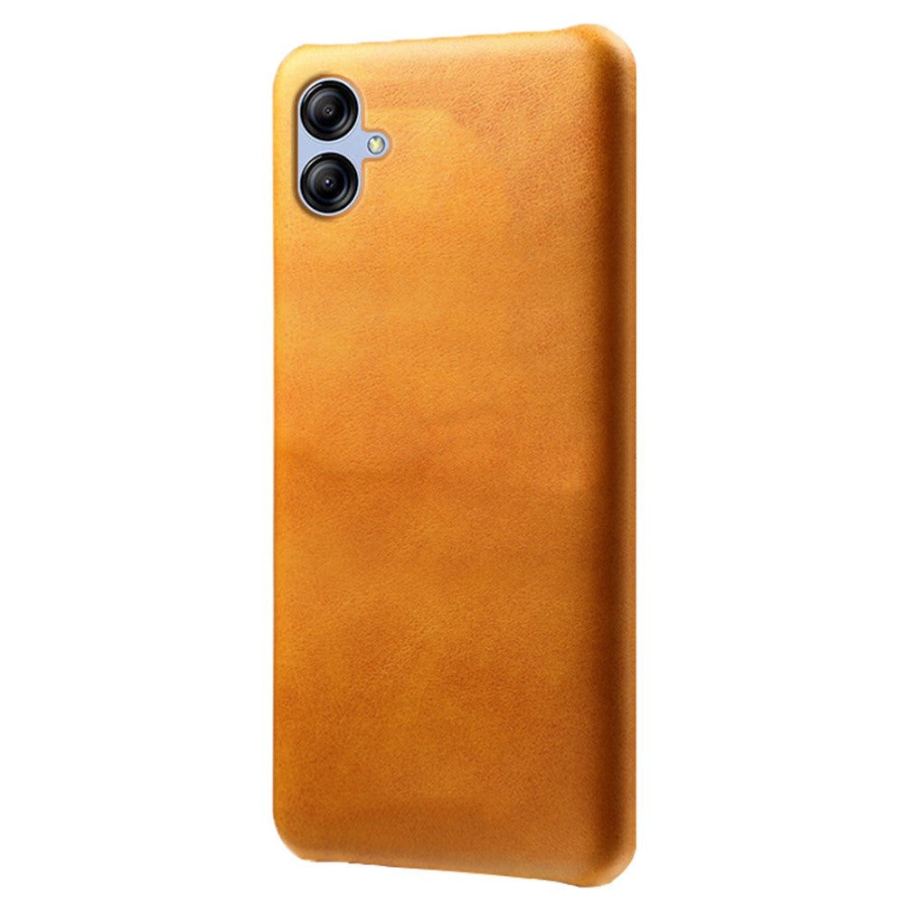 Samsung Galaxy A04 4G (164,4 x 76,3 x 9,1 mm) mobilmobilskal, kalvstrukturerat PU-läderbelagt PC-mobilskal