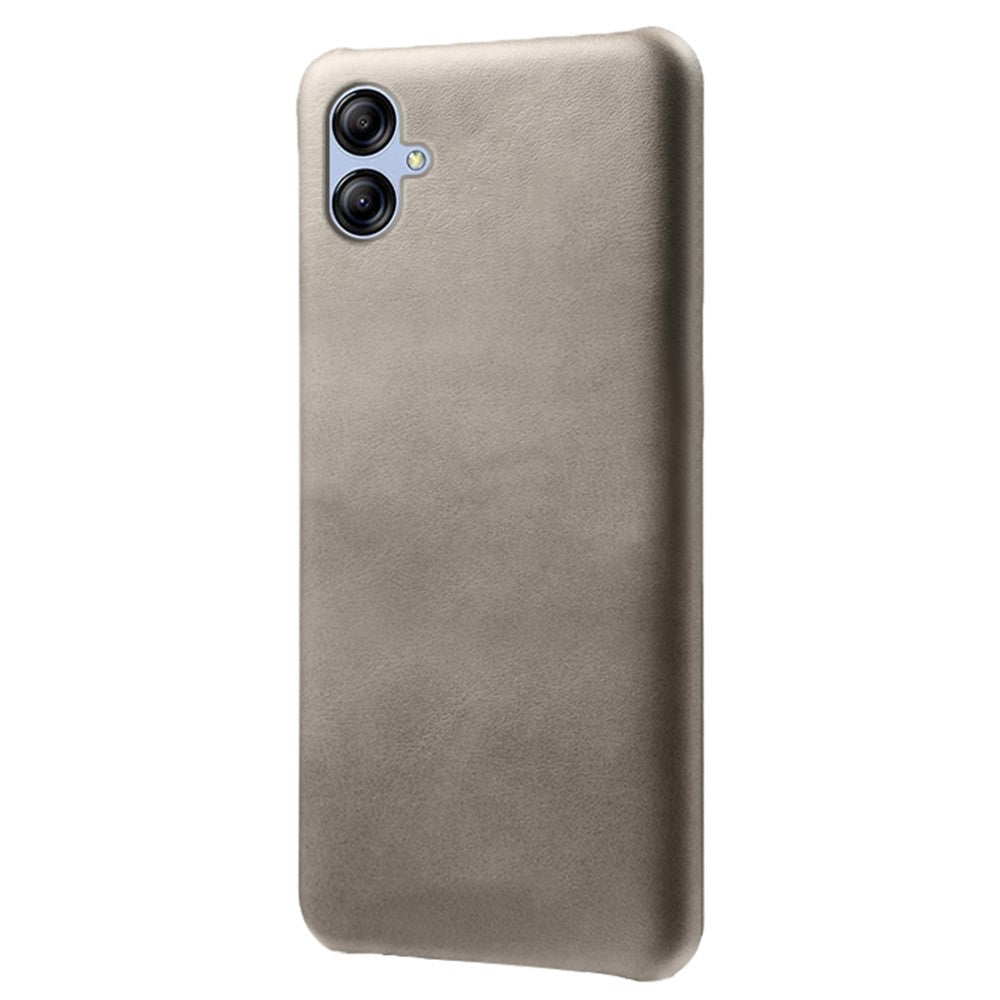 Samsung Galaxy A04 4G (164,4 x 76,3 x 9,1 mm) mobilmobilskal, kalvstrukturerat PU-läderbelagt PC-mobilskal