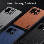 For OnePlus 15 5G Case Wood Texture PU Leather Coated PC TPU Phone Cover