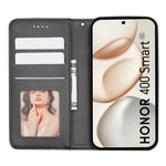 Pung Telefoncover til Honor 400 Smart 5G / 4G / X7d 4G Ternet Mønster Præget Læder Flip Cover med Håndrem