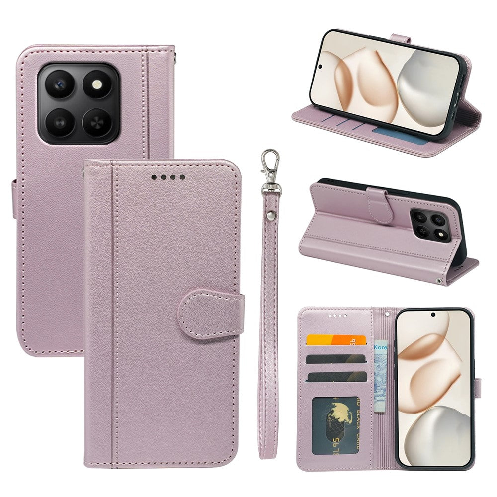 Pungcover til Honor 400 Smart 5G / 4G / X7d 4G Magnetisk Læder Telefoncover med Rem