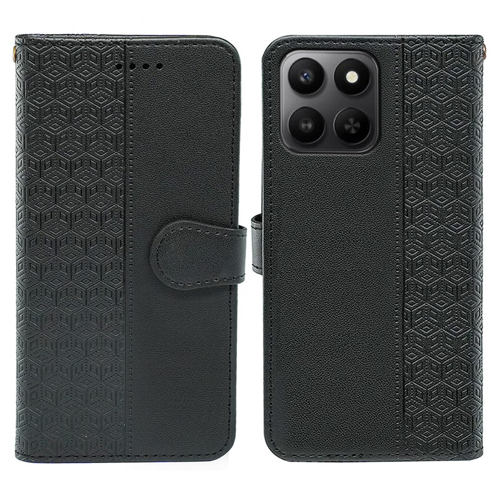 Wallet Phone Case For Honor 400 Smart 5G  /  4G  /  X7d 4G Pattern Imprint Leather Flip Cover