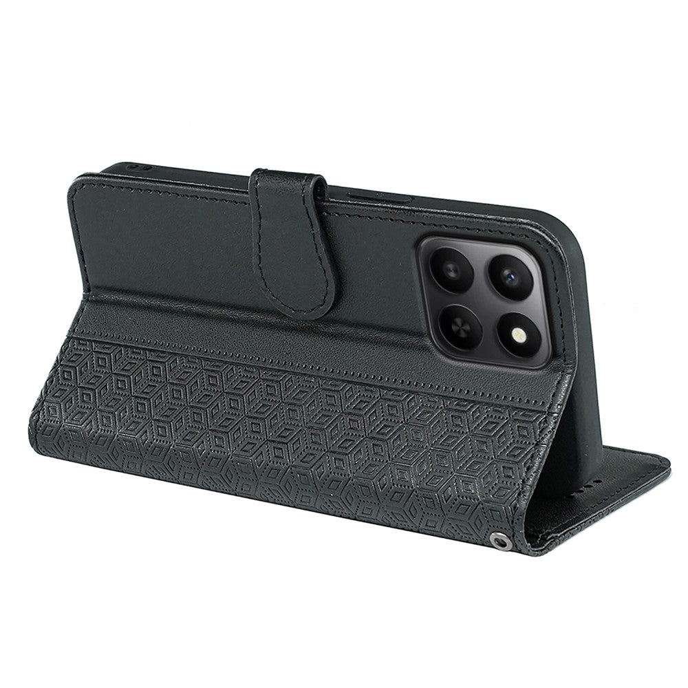 Wallet Phone Case For Honor 400 Smart 5G  /  4G  /  X7d 4G Pattern Imprint Leather Flip Cover