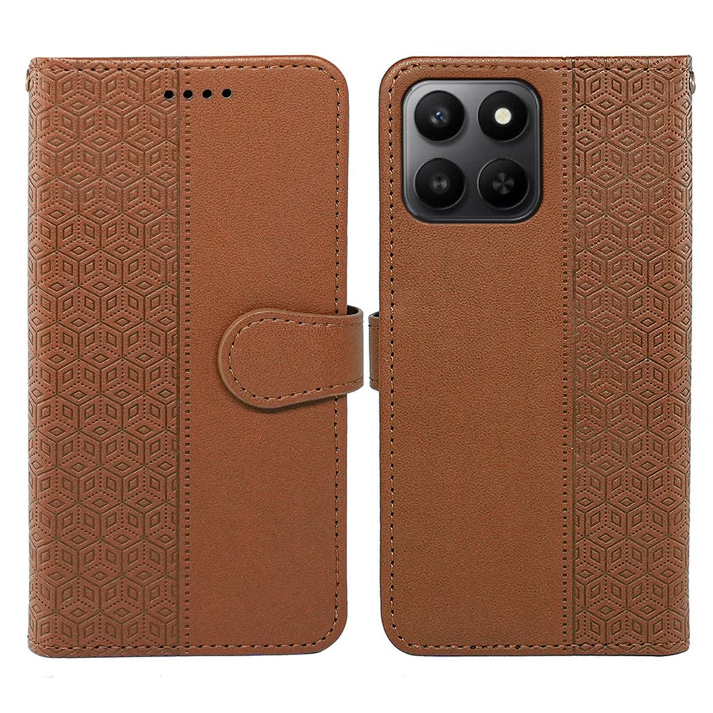 Wallet Phone Case For Honor 400 Smart 5G  /  4G  /  X7d 4G Pattern Imprint Leather Flip Cover