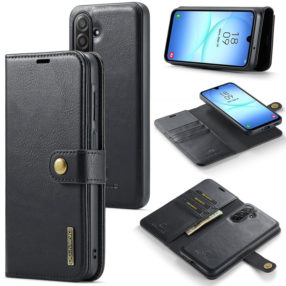 DG.MING til Samsung Galaxy A18 5G / A18 4G / A17 5G / A17 4G cover aftageligt splitlæder telefoncover