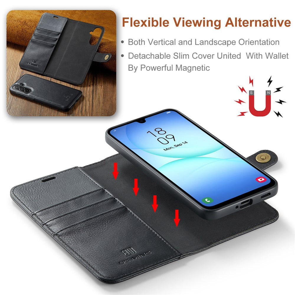 DG.MING til Samsung Galaxy A18 5G / A18 4G / A17 5G / A17 4G cover aftageligt splitlæder telefoncover