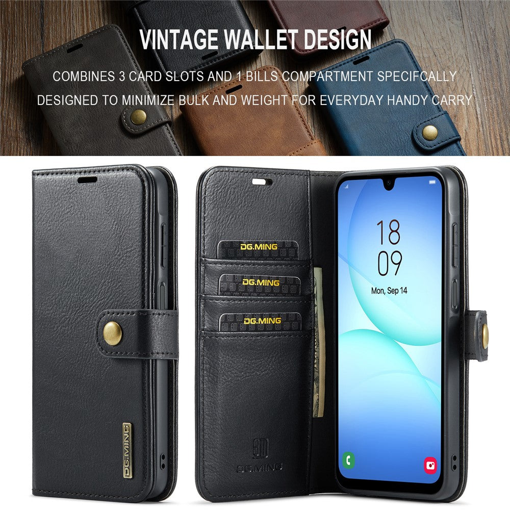 DG.MING til Samsung Galaxy A18 5G / A18 4G / A17 5G / A17 4G cover aftageligt splitlæder telefoncover
