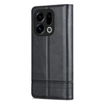 AZNS For Oppo Find X9 5G Case Cowhide Texture PU Leather Wallet Phone Cover