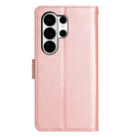 For Samsung Galaxy S26 Ultra Leather Wallet Case Butterfly Flower Imprinted Phone Cover with Strap