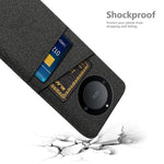 For Honor X40 5G / X9a 5G / Magic5 Lite 5G Cloth Texture Anti-Slip Shockproof Case Dual Card Slots Design Hard PC Protective Shell Phone Cover