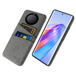 For Honor X40 5G / X9a 5G / Magic5 Lite 5G Cloth Texture Anti-Slip Shockproof Case Dual Card Slots Design Hard PC Protective Shell Phone Cover