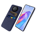 For Honor X40 5G / X9a 5G / Magic5 Lite 5G Cloth Texture Anti-Slip Shockproof Case Dual Card Slots Design Hard PC Protective Shell Phone Cover