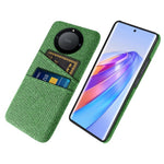For Honor X40 5G / X9a 5G / Magic5 Lite 5G Cloth Texture Anti-Slip Shockproof Case Dual Card Slots Design Hard PC Protective Shell Phone Cover